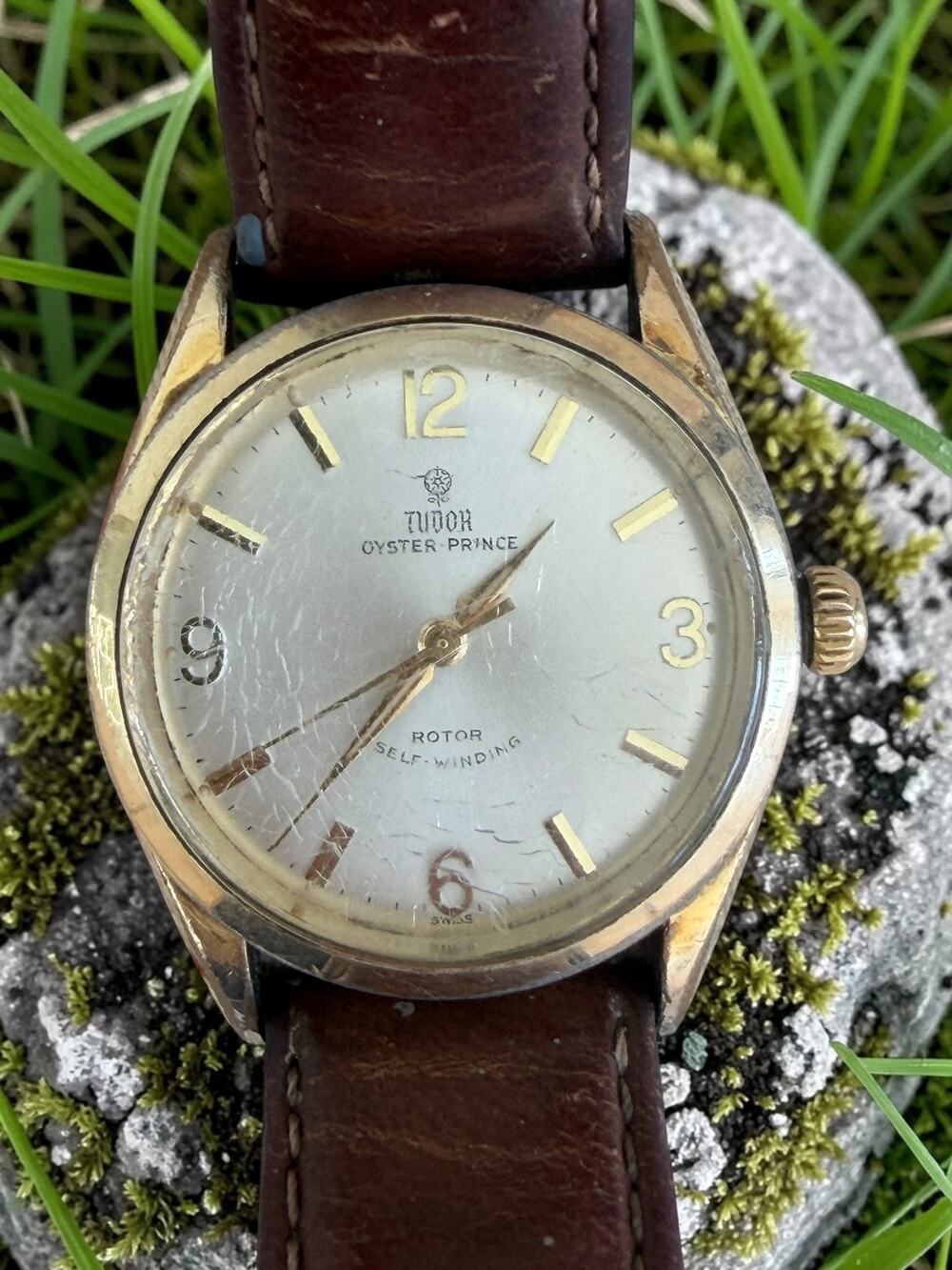 Vintage Tudor Oyster Prince Dial Original Oyster Case Back Watch